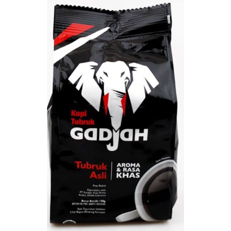 

Kopi tubruk Gadjah 138gr