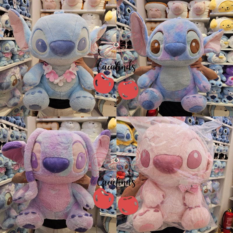 MINISO x Stitch‼️Boneka / Doll Lilo & Stitch Spectrum Rainbow JUMBO (55 / 60cm) Disney Collection (A