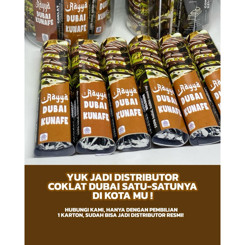 

paket usaha coklat dubai isi 200pcs / 1 dus cokelat dubai kunafe / cocholate dubai pistachio / coklat Dubay