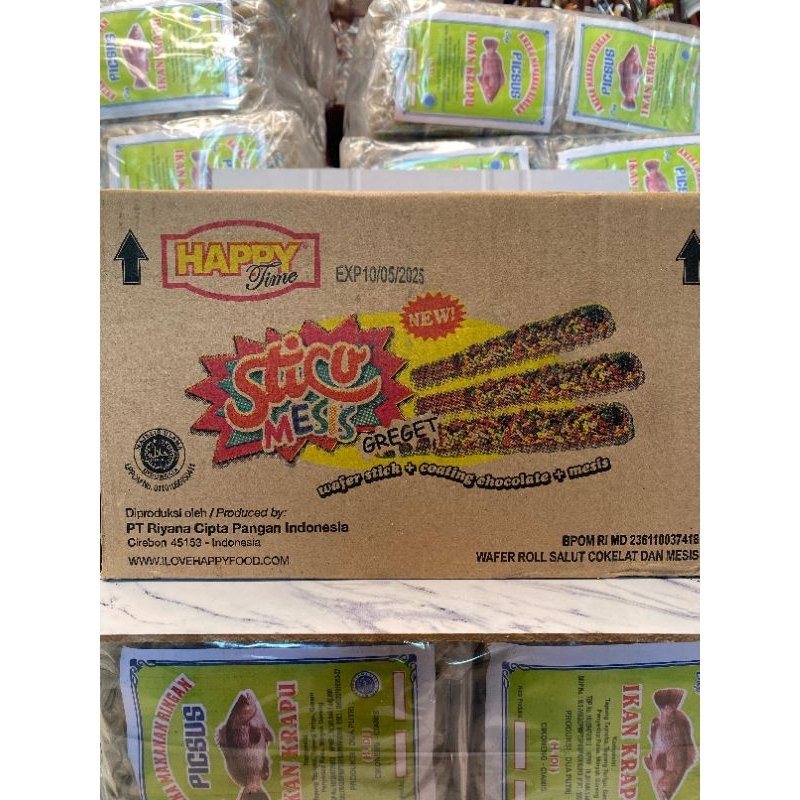 

happy time stiku meses kemasan karton isi 12x10