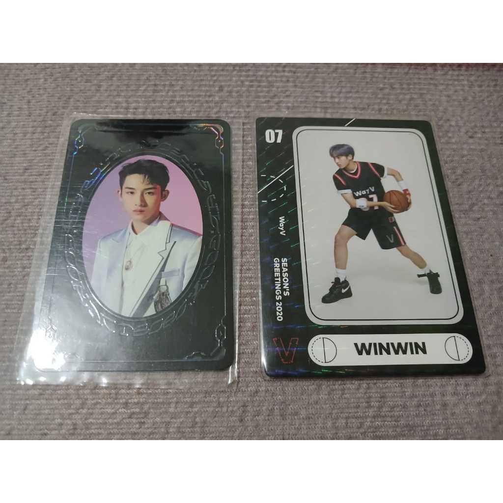 PHOTOCARD YEARBOOK YB WINWIN NCT 2020 RESONANCE PT.1 & WINWIN WAYV TRADING CARD SEASON GREETINGS 202