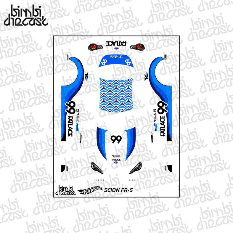 Decal Hotwheels Scion FR-S Fatlace Forza Horizon 5 Transparan