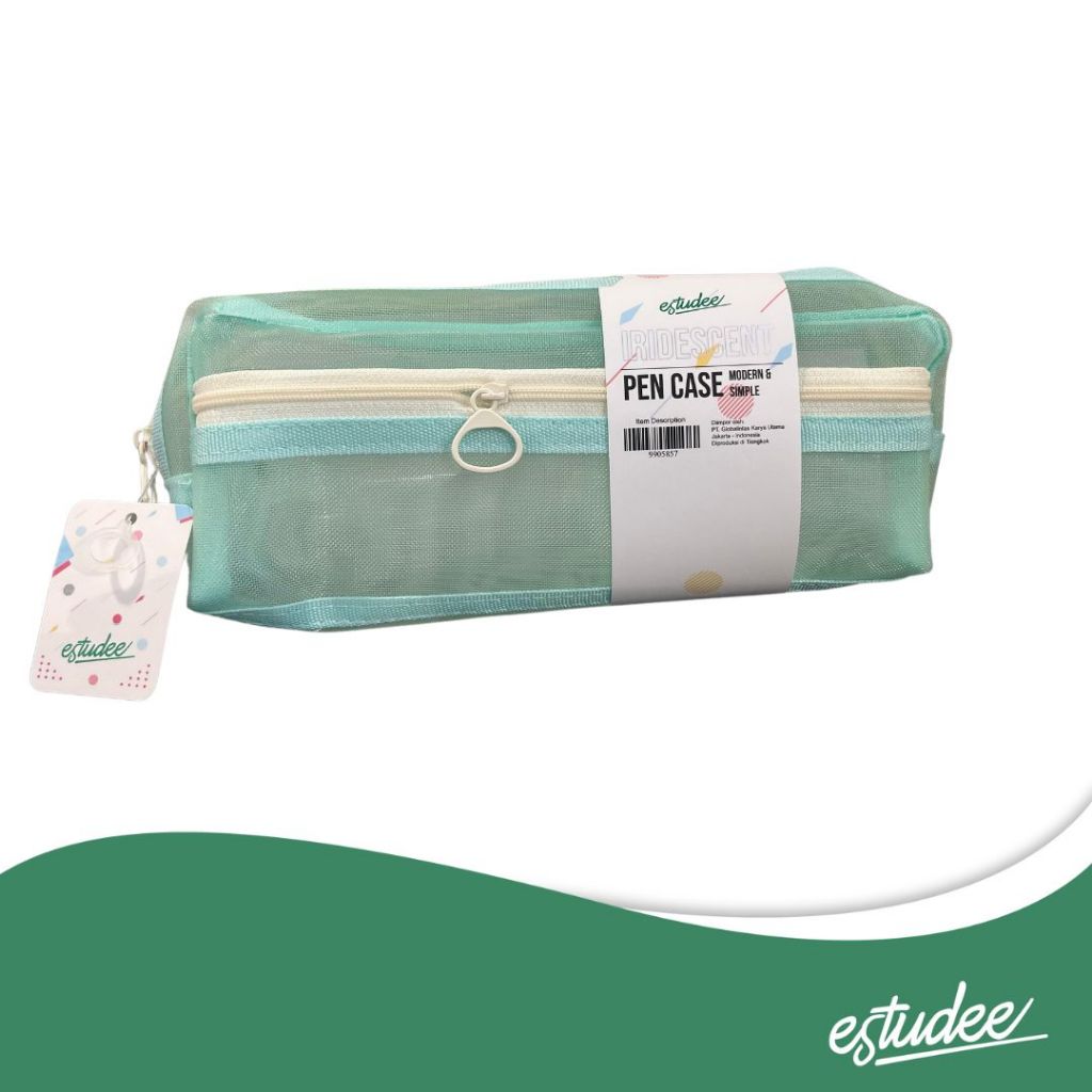 

Estudee Iridescent Pen Case Green (Round)
