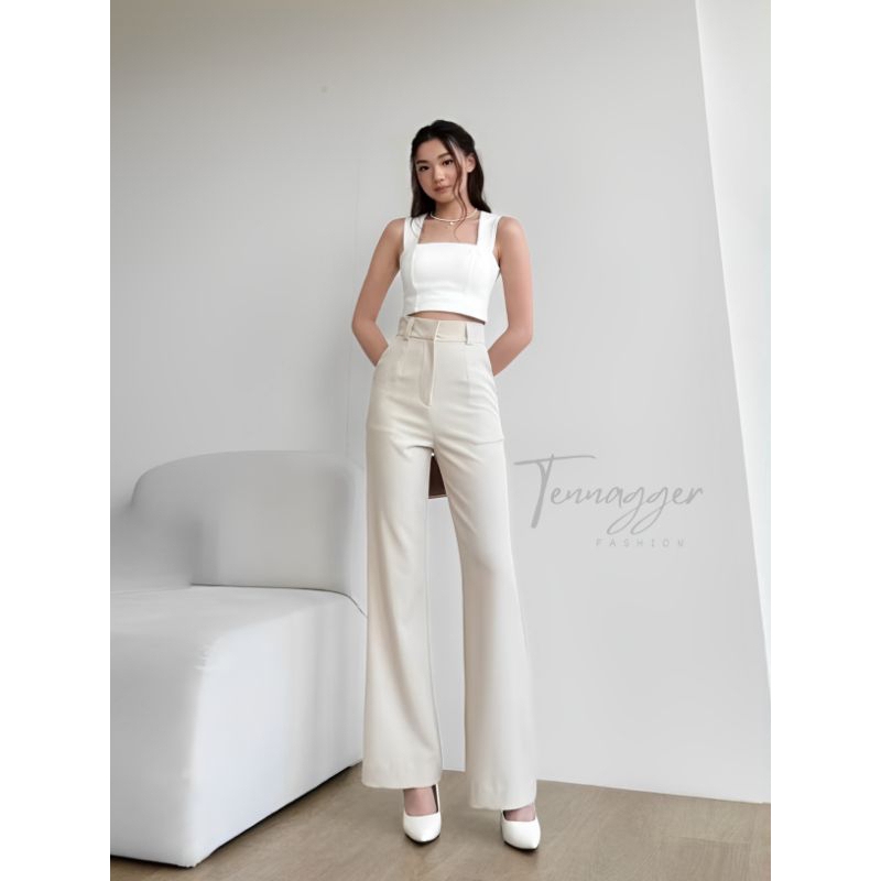 Gigi pants - Celana cutbray - Gigi cutbray pants highwaist - Cutbray highwaist pants