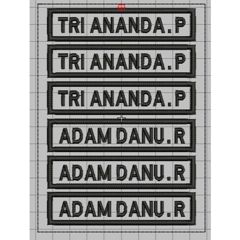 BORDIR NAMA BORDIR NAMA PRAMUKA BORDIR NAMA HITAM PUTIH BORDIR NAMA SATPAM BORDIR GUDEP BORDIR NAMA 