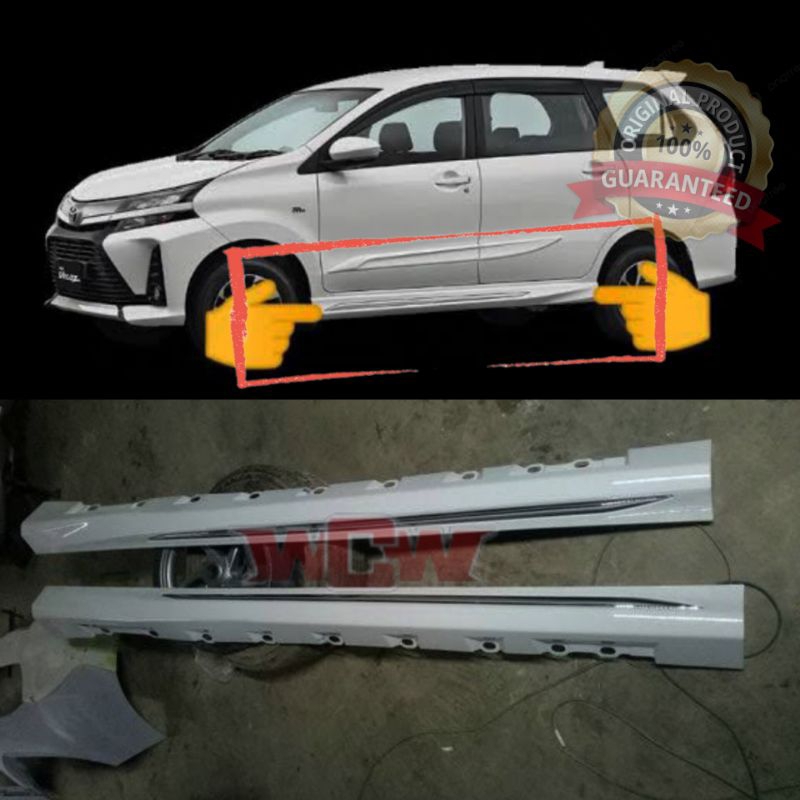 side skirt sideskrit trisplang Avanza Veloz 2012-2019 original