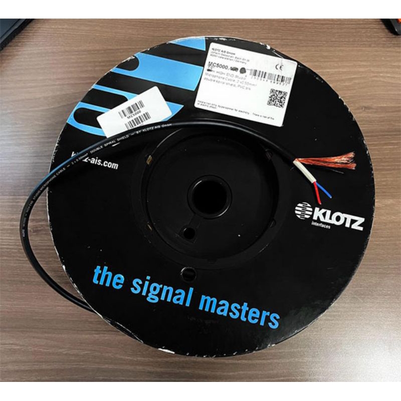 KABEL AUDIO KLOTZ MC 5000 MC5000TEMBAGA MURNI BISA DISOLDER KABEL MICROPHONE