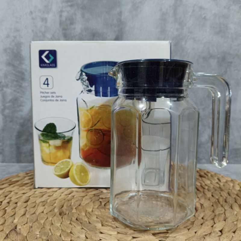 DRINKSET KACA/DRINKSET KADO/ KALEA/1PITCHER/3 GELAS