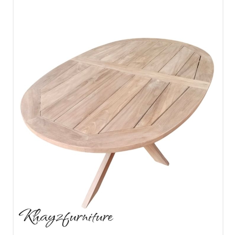meja makan kayu jati Furniture 1set