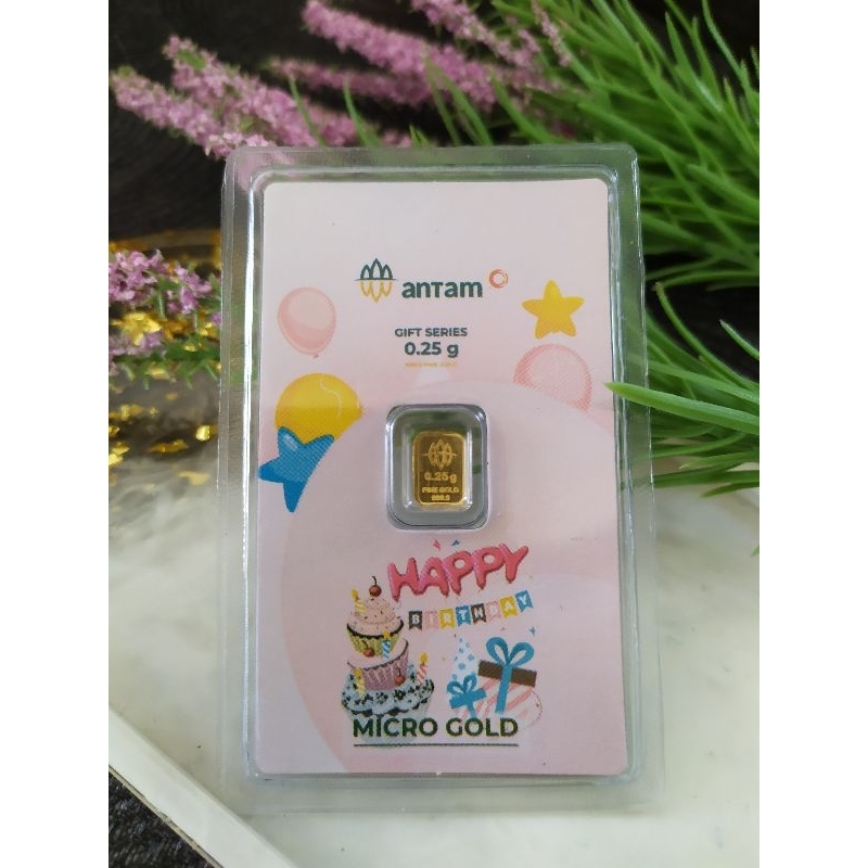 antam gift series 0.25 gram logam mulia