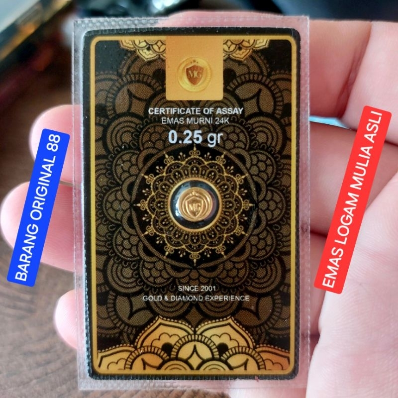 BUKA 24 JAM JAKARTA SIAP DIANTAR 0.025 // 0.05 // 0.1 // 0.25 GRAM EMAS LOGAM MULIA ASLI DIJAMIN FIN