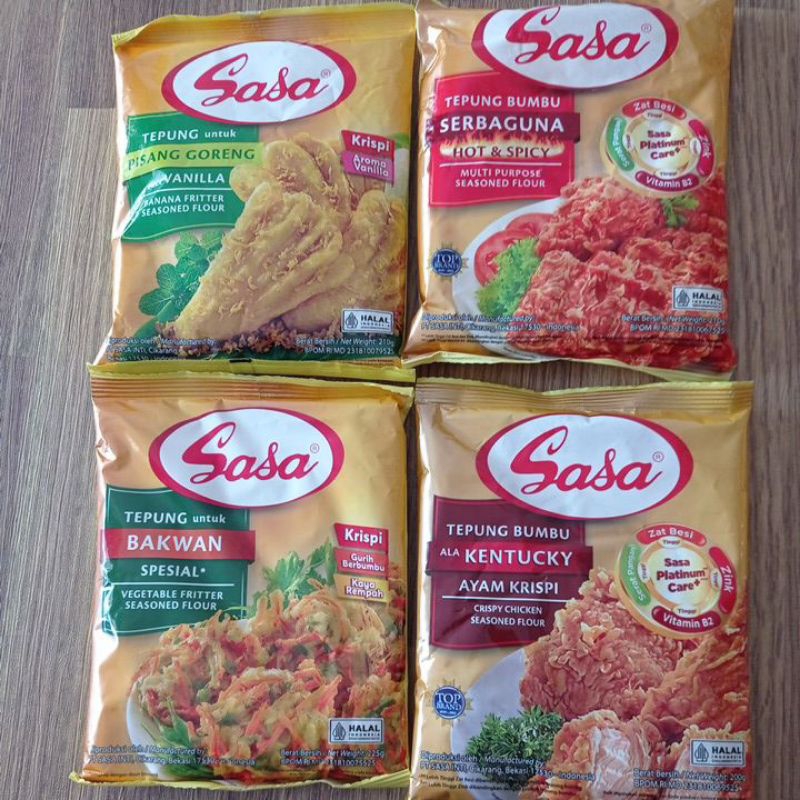 

Sasa Tepung Bumbu 210g Bakwan Kentucky Pisang Goreng Hot & Spicy