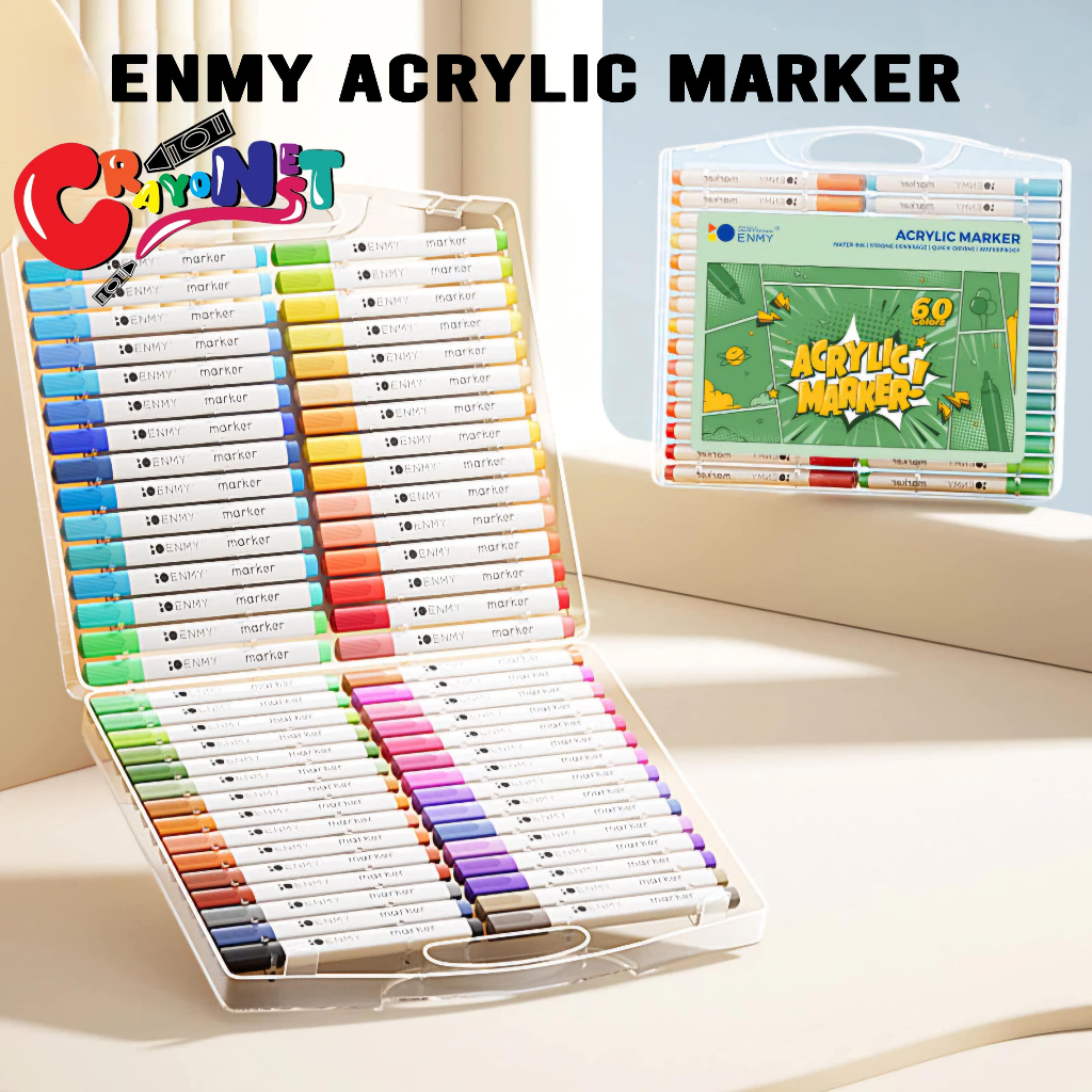 

Enmy acrylic marker / sepidol warna merk enmy / alat mewarnai