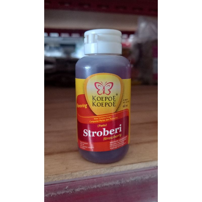 

Koepoe koepoe stroberi 60ml / campuran perisa dan pewarna