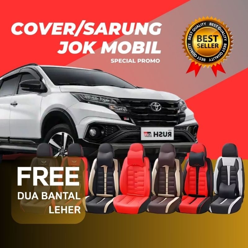 sarung jok mobil terios rush th 2007 - 2016 full 3baris