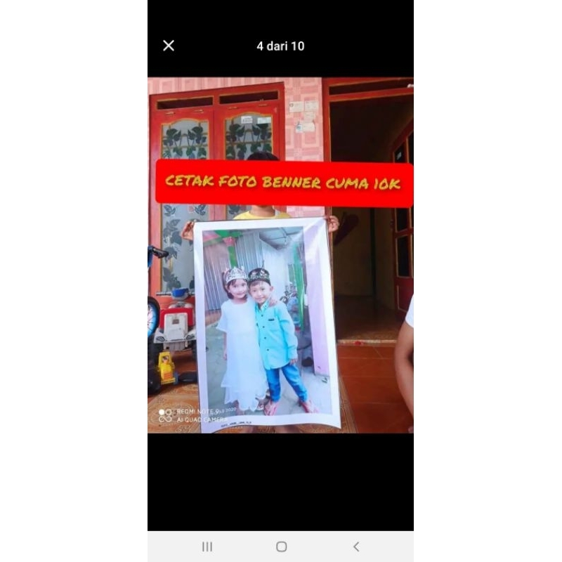 CETAK FOTO BANNER UKURAN 40X60CM