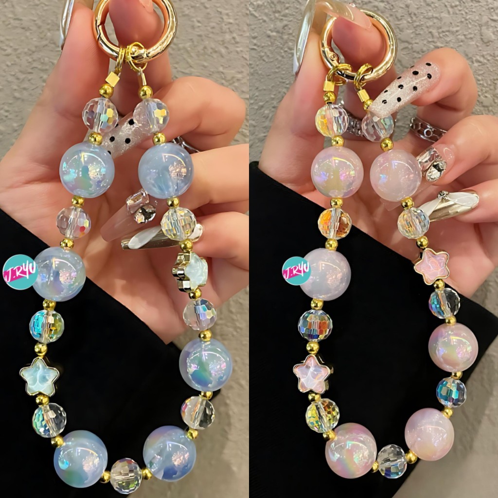 JRYU Gantungan HP Korea JISOO-203 gantungan gelang kristal gantungan tas gantungan kunci