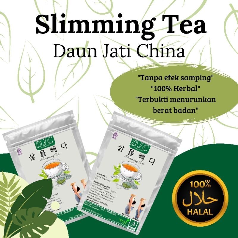Teh Hijau Diet Pelangsing Teh Celup Daun Jati Cina Teh Pelangsing Herbal