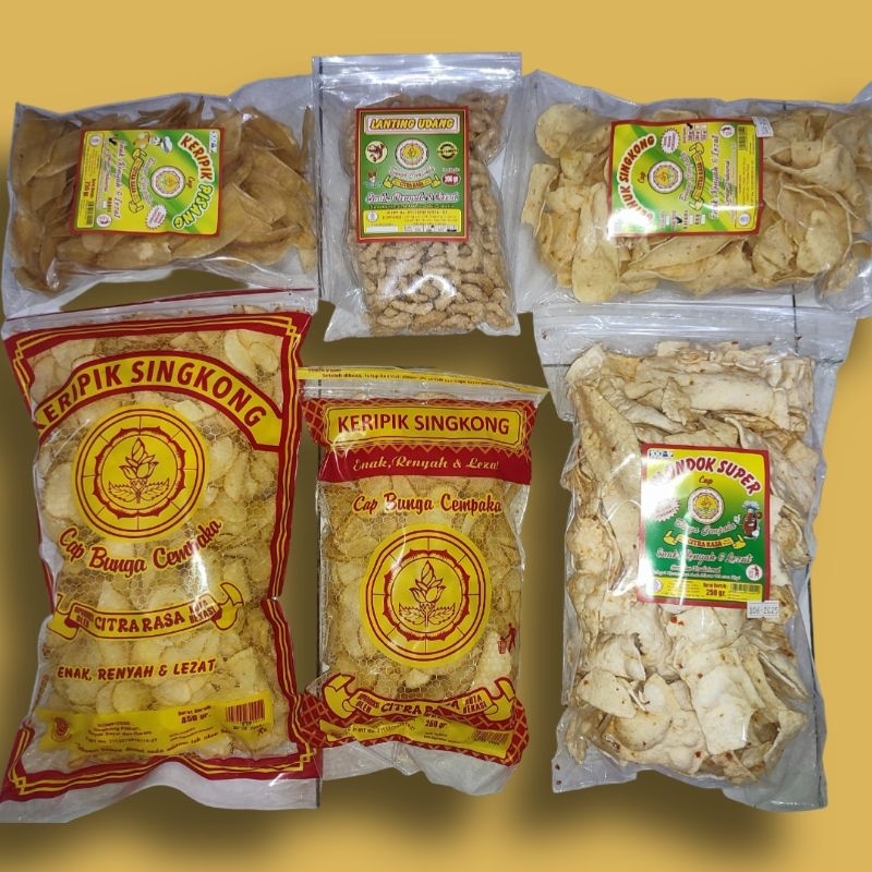 

Kripik Gethuk Cap Bunga Cempaka 200 gram | Kripik enak, renyah, halal |