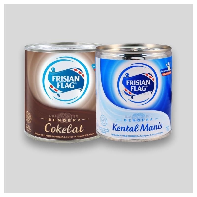 

Susu Frisian Flag Bendera Kental Manis Kaleng 370 gram
