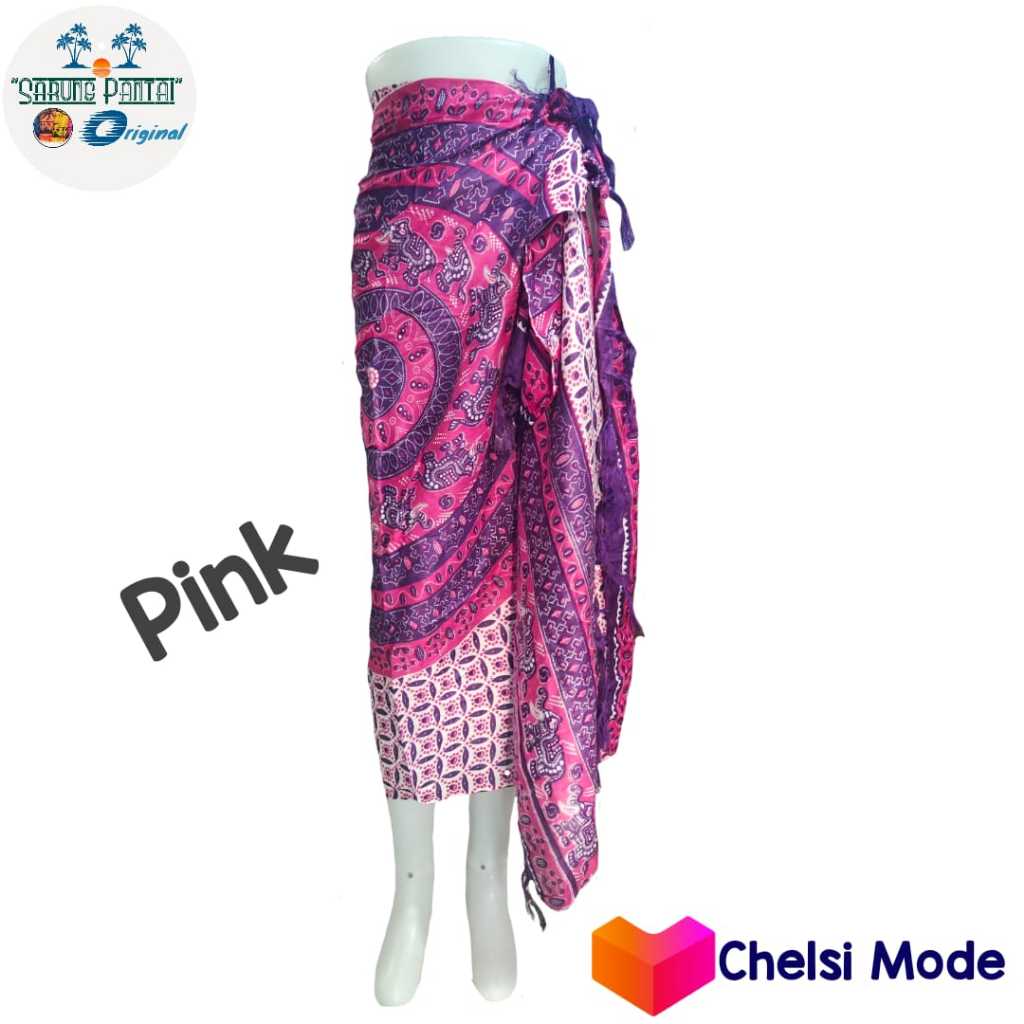 Kain pantai bali motif mandala gajah - sarung pantai - kain pantai bali - sarung bali - kain pantai