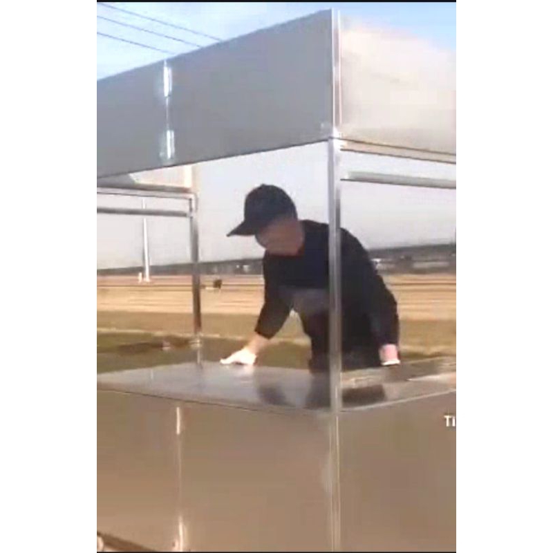 booth portebel besi/gerobak dorong lipat/meja lipat/meja kompor serbagunn