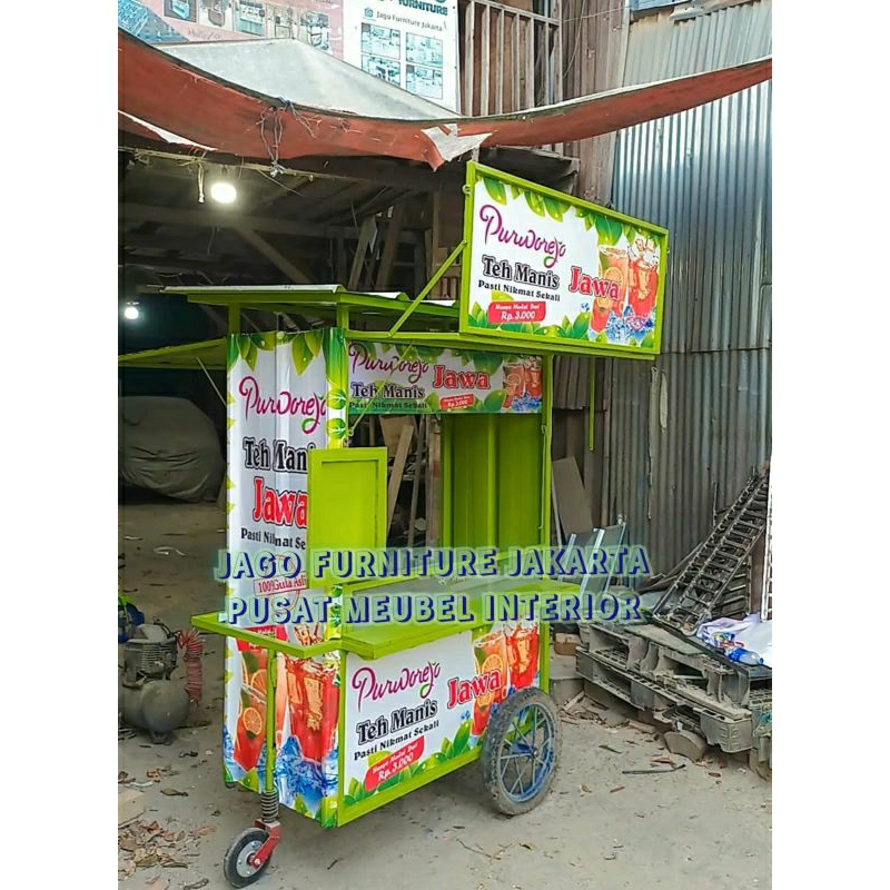 gerobak es teh solo, gerobak es teh poci promo murah