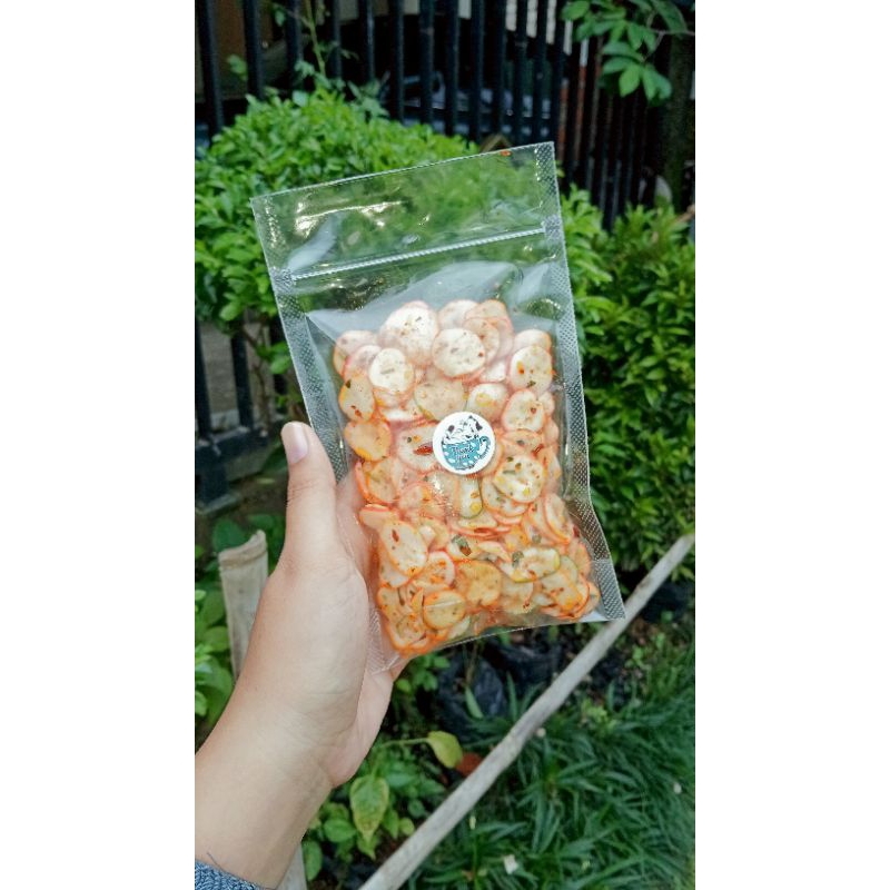 

Krupuk Seblak 100gr || krupuk seblak Kencur || krupuk seblak daun jeruk || krupuk seblak pedas