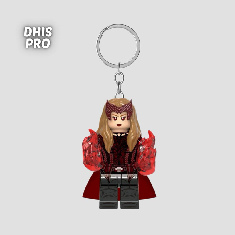 Dhis Project Gantungan Kunci Figure Scarlet Witch Wanda Maximoff Marvel