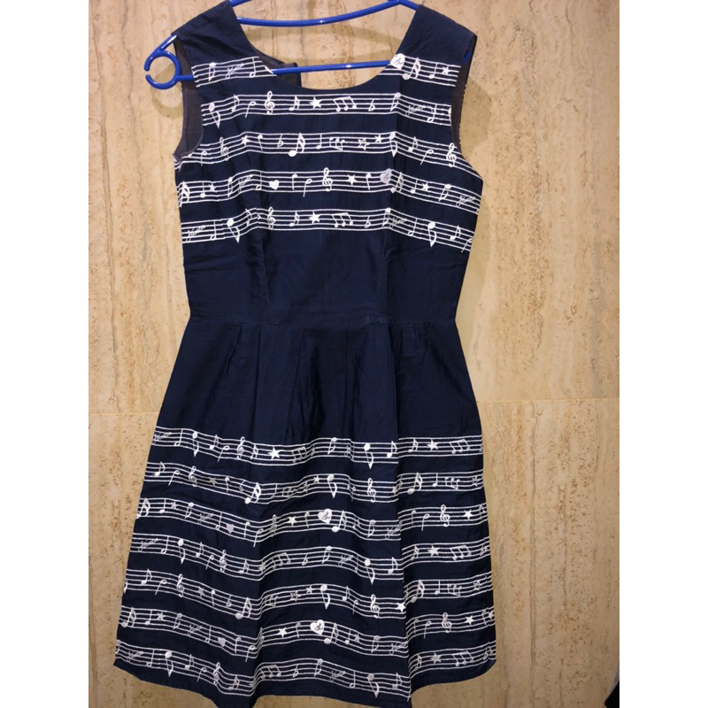 PRELOVED - NAVY MELODY DRESS