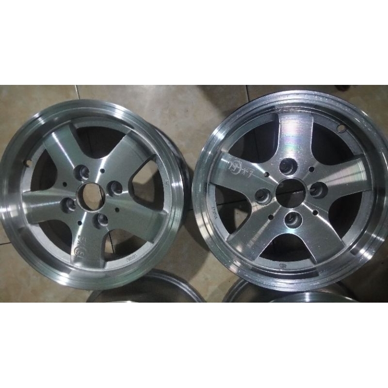 [READY] Velg Excel Japan Ring 13 Celong Lebar 6 Inc ET 33 PCD 4 x 100 Satu Set (4 pcs) (Sigra, Atoz,