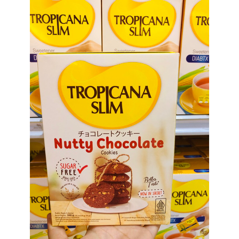 

TROPICANASLIM NUTTY CHOCOLATE COOKIES 200 GRAM