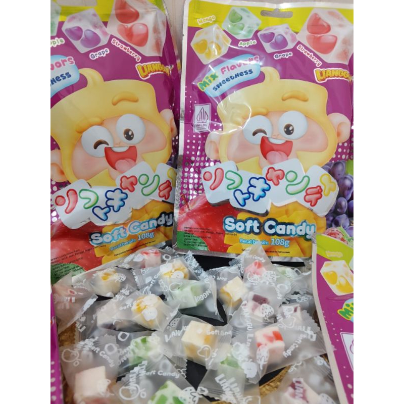 

PERMEN LUNAK SOFT CANDY LIANGGUI 108gr. BPOM HALAL COD Manis jelly food