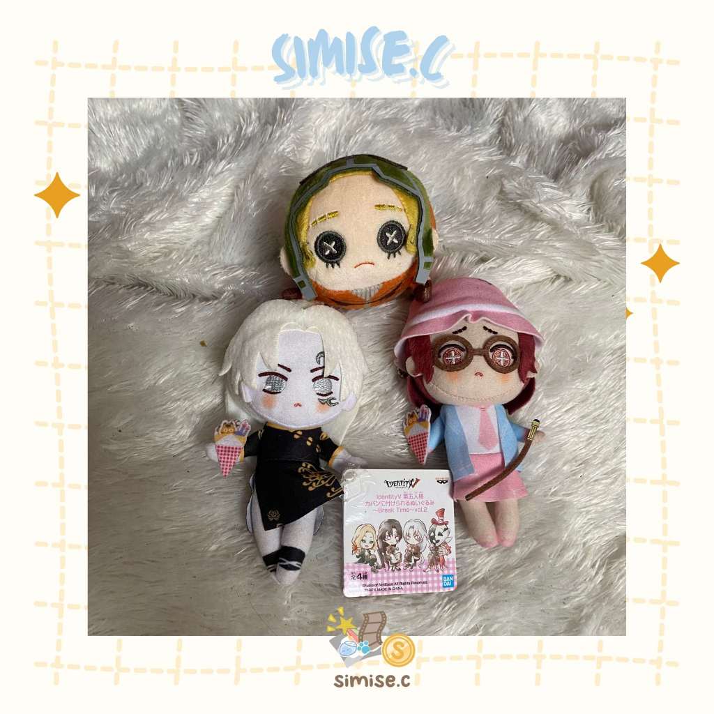 Identity V Plush / Boneka Identity V IDV - Wu Chang, Mechanic Tray Reznik Red Riding Hood Keychain
