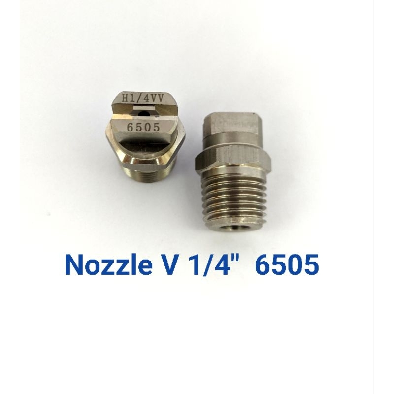 Nozzle Vee Jet Stainless 1/4 (6505) / Nozzle V Jet Flat Stainless