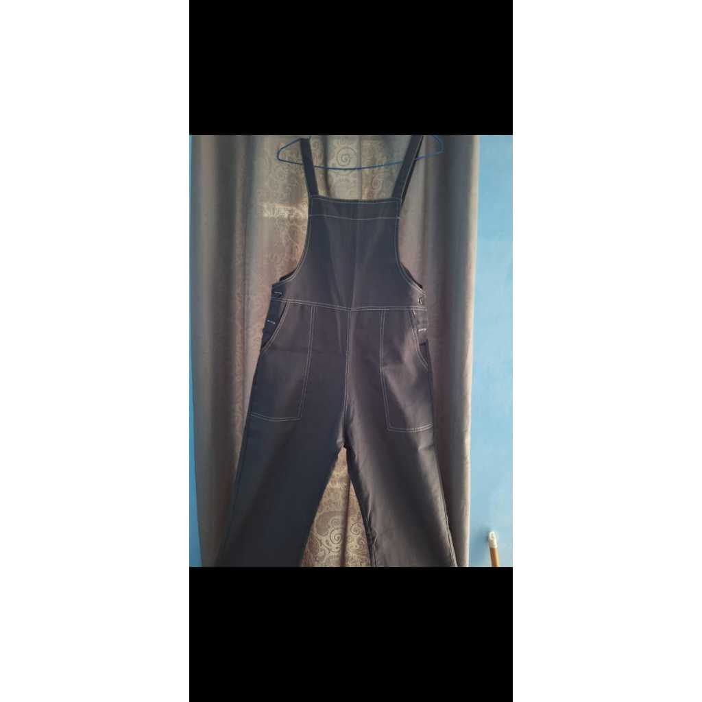 baju prelove jumpsuit warna denim