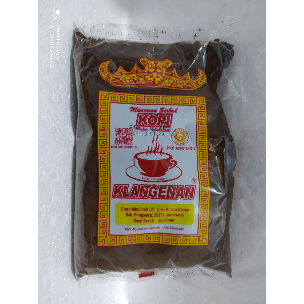 

Kopi Bubuk Lampung Kopi Bubuk Klangenan Khas Lampung 200gr