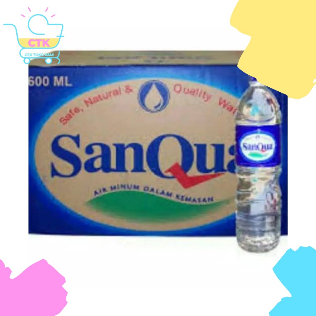 

Sanqua Air Mineral Air Putih Botol Tanggung 600ml