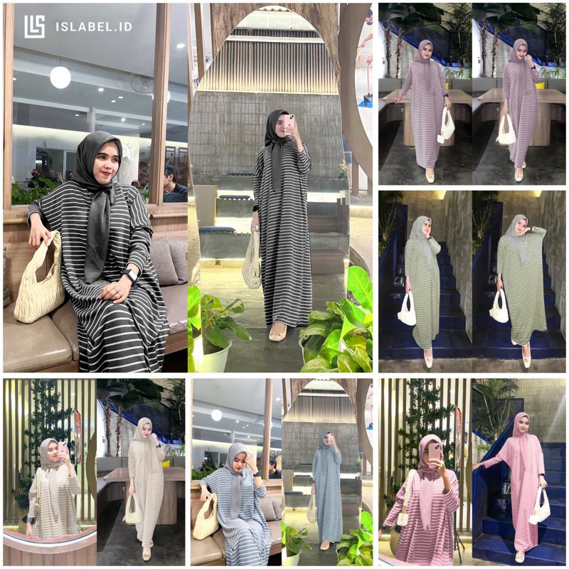 Batwing Knit import Kaftan Yasmine viral