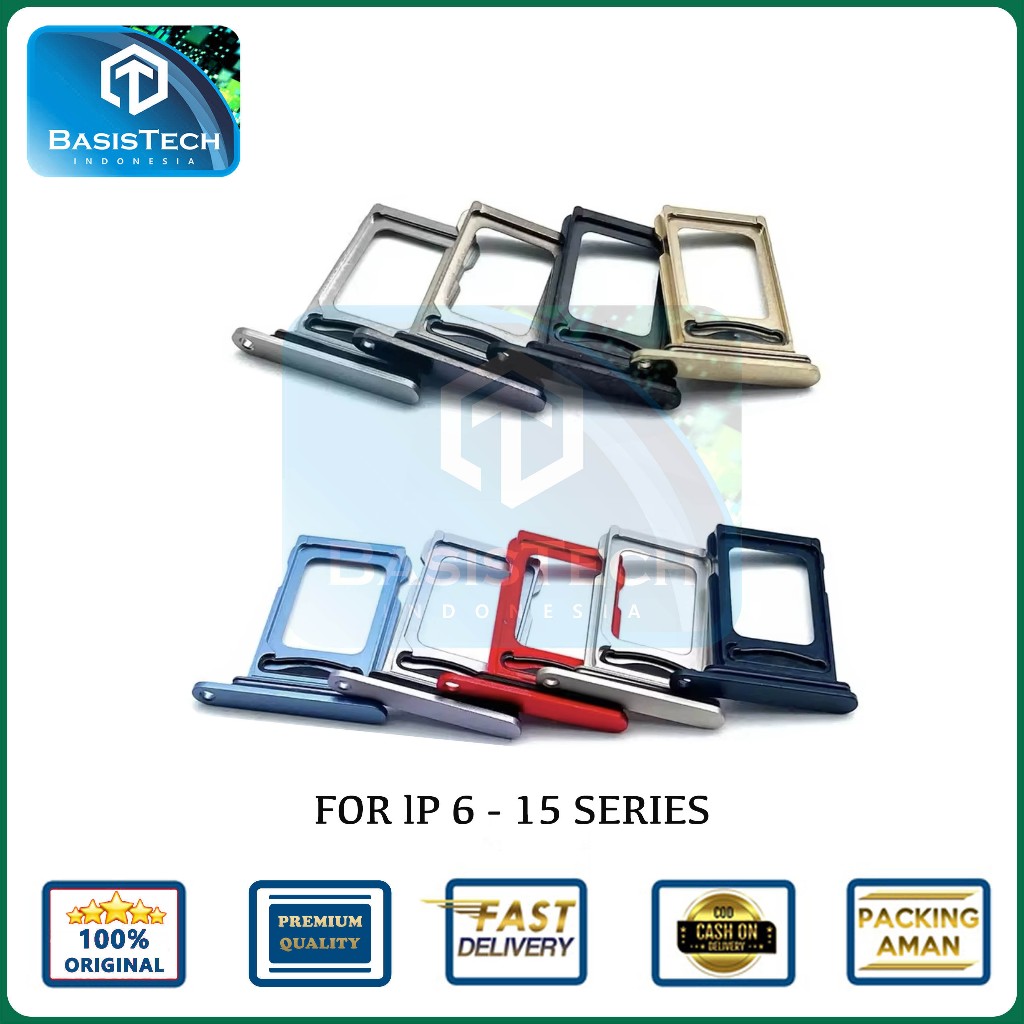 SIMLOCK TEMPAT KARTU SIM TRAY lP 7 - 7 PLUS - 8 - 8 PLUS - X - XS - XS MAX - XR - 11 - 11 PRO - 11 P
