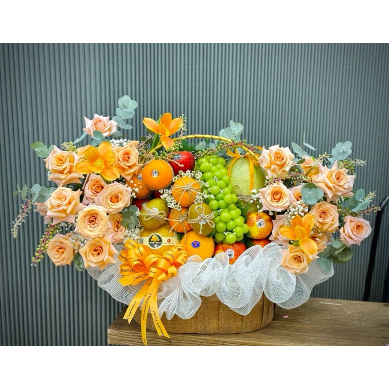 

the sunset sunrise orange series bouquets bucket buket bunga buah segar siap pakai dan kirim kapan saja kemana saja hampers buah bunga lebaran natal imlek cuss