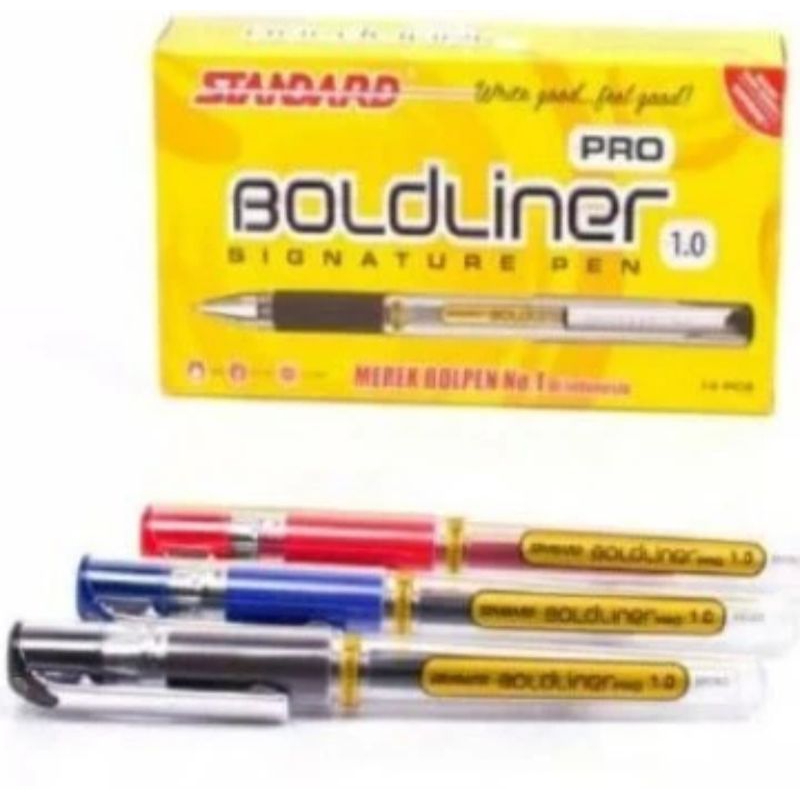 

pulpen boldliner standard pro 1.0/signature pen 1.0