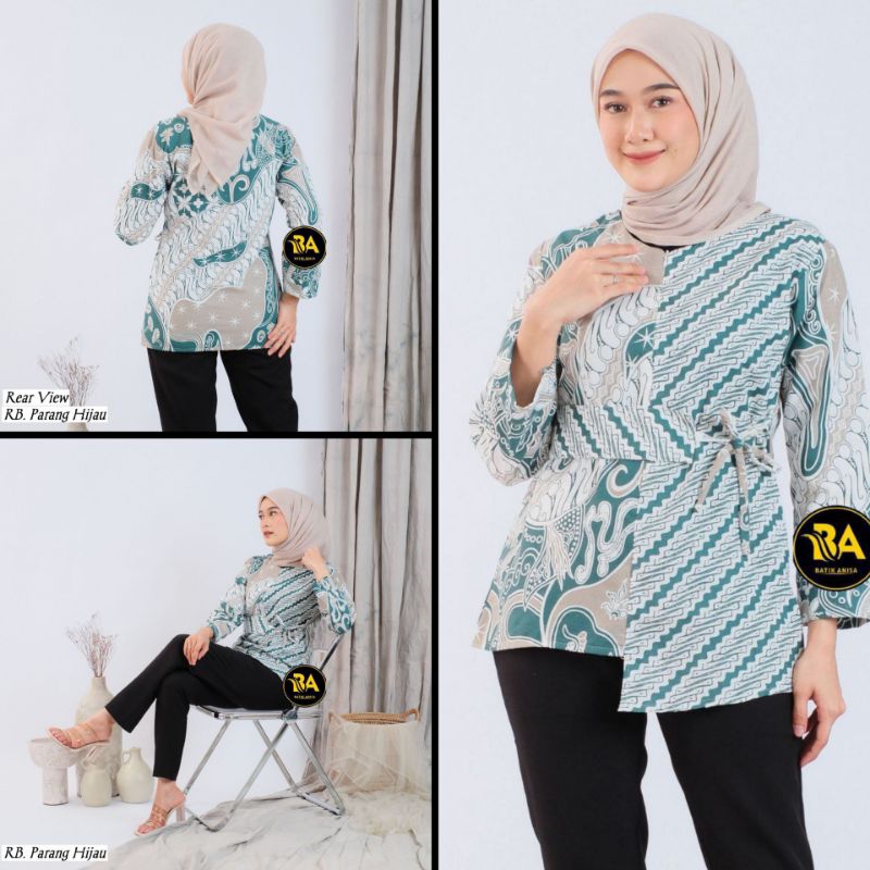 Baju Batik Wanita Remaja Lengan Panjang Motif Tali Samping Terbaru