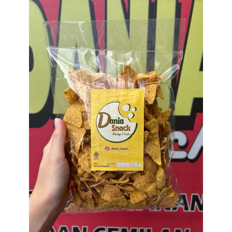 

SNACK TORTILA RASA MIE GORENG 250 GR- CEMILAN GURIH RENYAH [DANIA SNACK]