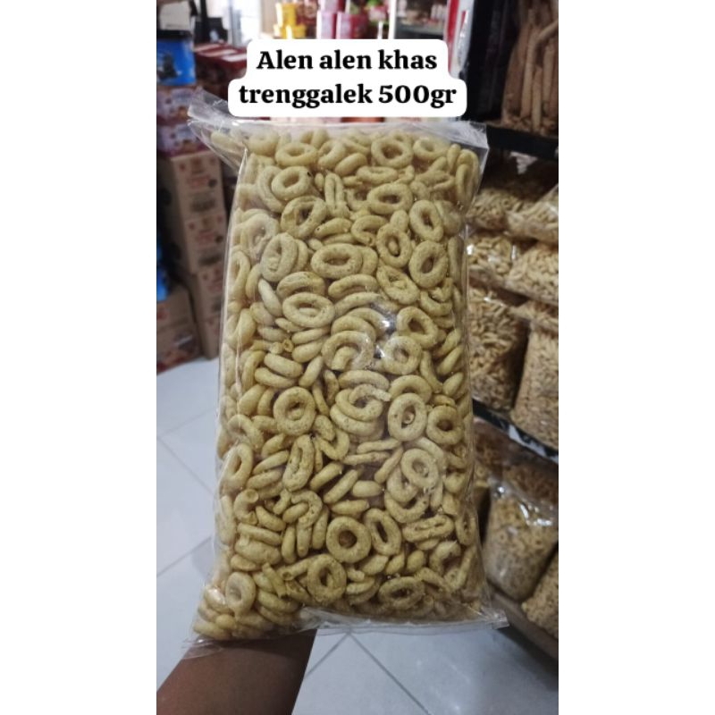 

Jajanan Kering Makanan Snack Alen Alen rasa original khas trenggalek kemasan 500gram