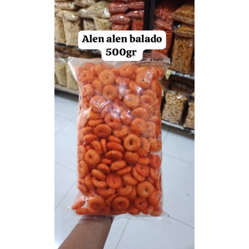 

Jajanan Kering Makanan Snack Alen Alen Balado kemasan 500Gram