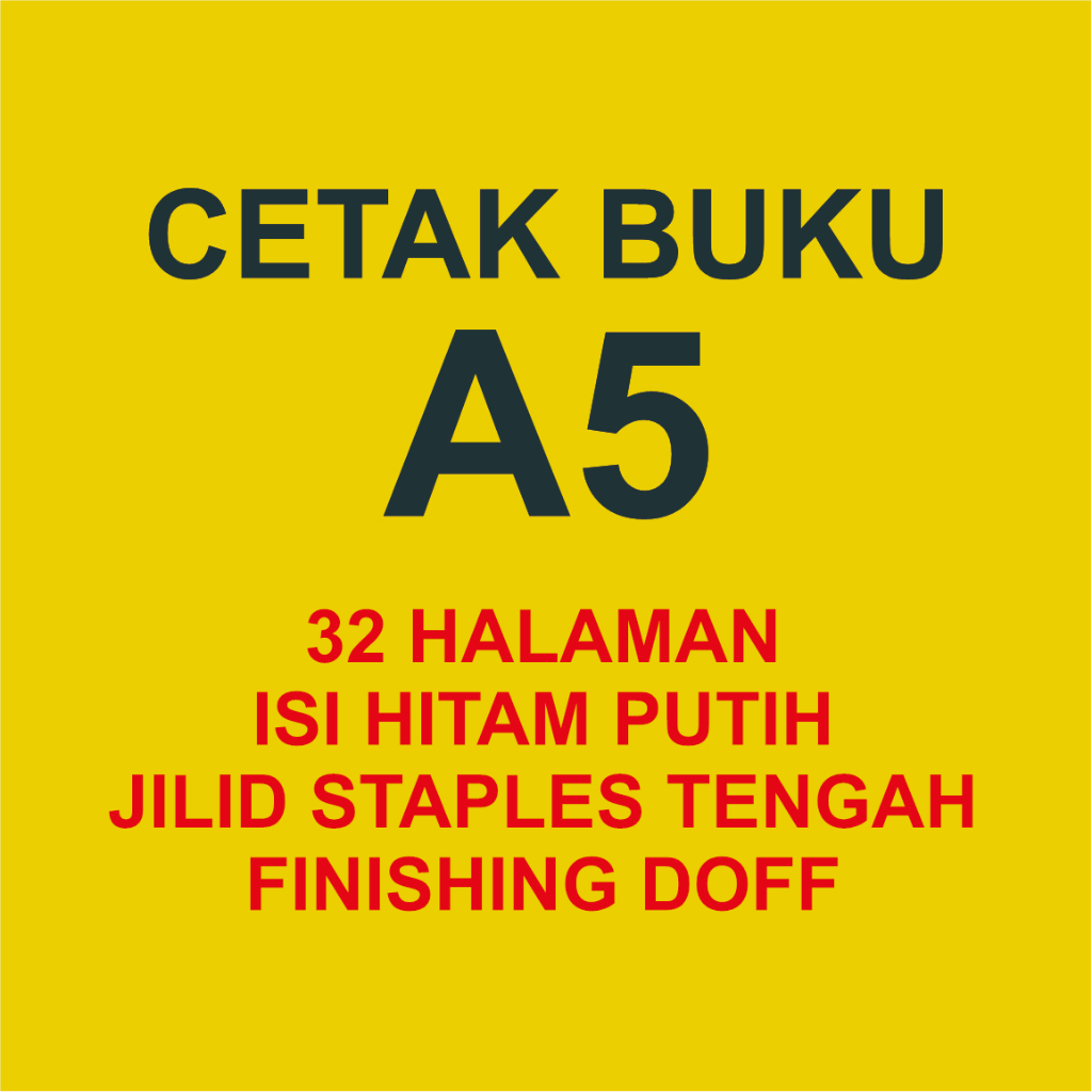CETAK BUKU A5 DOFF STAPLES TENGAH