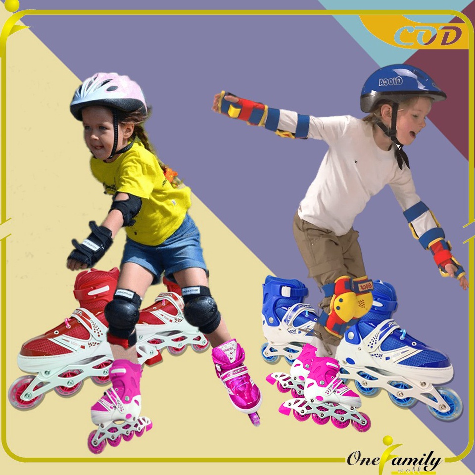55BEST PRODUCT ONEO2 Sepatu Roda Anak Inline Skate  Power Roller Skate  Sepatu Roda Bajaj Anak Laki 