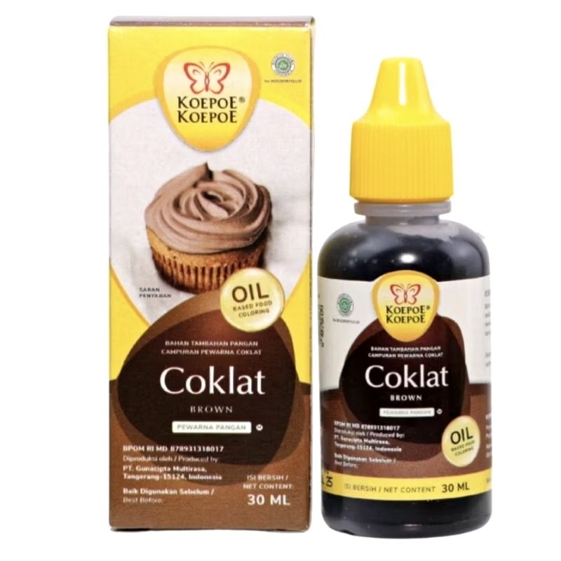 

Koepoe Koepoe Pewarna Makanan Coklat Oil Base 30mL