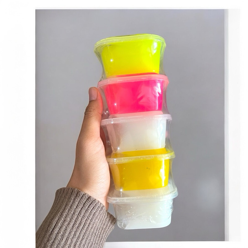 5 kotak Slime 120 ml || Mainan Slime Water || Slime Tofu || Mainan Edukasi Anak